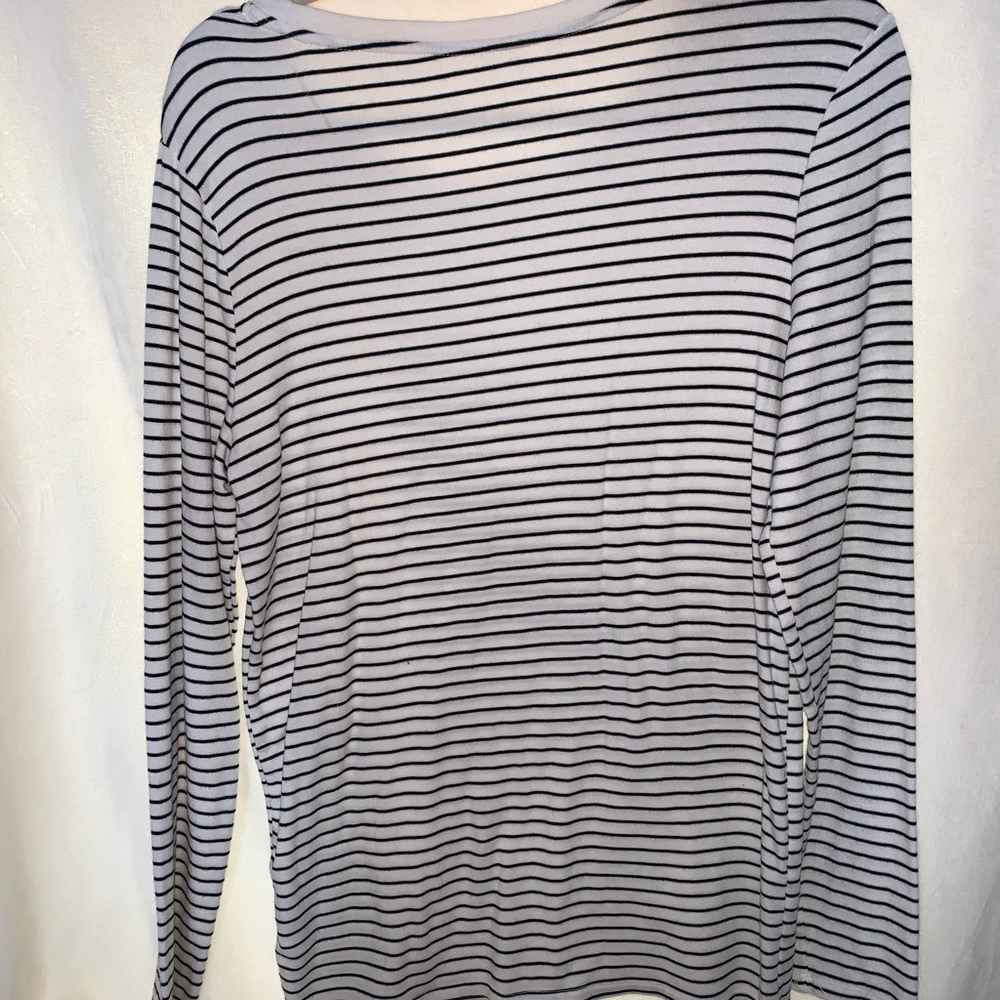Soft long sleeve striped top